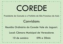 COREDE CONVIDA